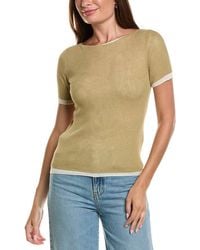 DKNY - Contrast Layered Top - Lyst