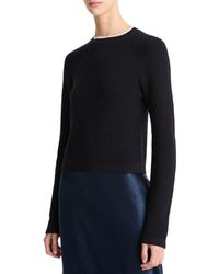 Vince - Contrast Color Cashmere-Blend Pullover - Lyst