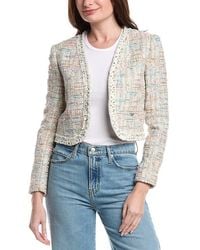 Alice + Olivia - Peyton Cropped Tweed Jacket - Lyst