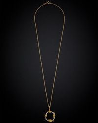 Italian Gold - 18k 0.14 Ct. Tw. Diamond Necklace - Lyst