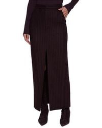 L'Agence - Maceline Wool-Blend Maxi Skirt - Lyst