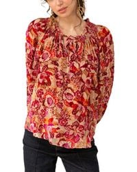 Hale Bob - Velvet Burnout Silk-Blend Top - Lyst