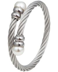 Eye Candy LA - The Luxe Collection Titanium Pearl Sibelle Cuff Bracelet - Lyst