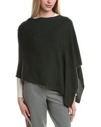 Sofiacashmere - Sofiacashmere Jersey Solid Wool & Cashmere-Blend Poncho - Lyst