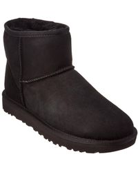UGG Women's Classic Mini Ii Water-resistant Twinface Sheepskin Boot - Black