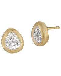 Reiss - 14k 0.17 Ct. Tw. Diamond Stud Earrings - Lyst