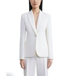 Lafayette 148 New York - Front Patch Pocket Wool & Silk-Blend Jacket - Lyst