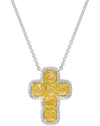 Diana M. Jewels - Fine Jewelry 18k 6.10 Ct. Tw. Diamond Necklace - Lyst