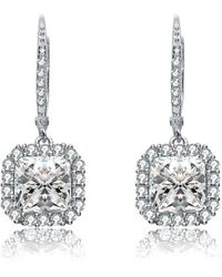 Genevive Jewelry - Cz Drop Earrings - Lyst