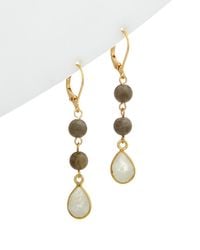 Rachel Reinhardt Jewelry - 14k Over Silver Gemstone Drop Earrings - Lyst