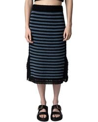 Zadig & Voltaire - Jackson Linen-Blend Skirt - Lyst