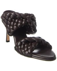 Bottega Veneta Wrap-around Snake-effect Sandals in Brown Leather ref.429352  - Joli Closet
