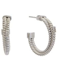 Meshmerise - 18K Over 0.03 Ct. Tw. Diamond Earrings - Lyst