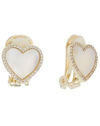 Juvell - 18k Plated Pearl Cz Earrings - Lyst