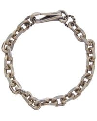 Italian Silver - Flat Oval Link Bracelet - Lyst