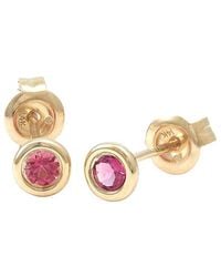 Gemstones - Classic 14K 0.22 Ct. Tw. Tourmaline Earrings - Lyst