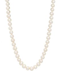 Pearls - 14k 7-7.5mm Freshwater Pearl Necklace - Lyst