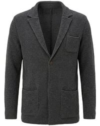 Ron Tomson - Lightweight Waffle Knit Wool-Blend Cardigan - Lyst