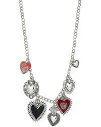 Sphera Milano - Plated Heart Charm Necklace - Lyst
