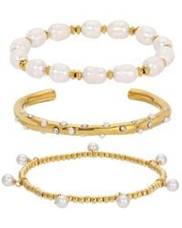 Eye Candy LA - Lucia Cz 3pc Stackable Bracelet Set - Lyst