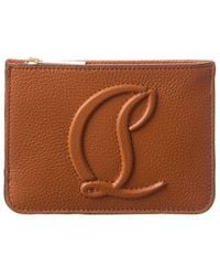Christian Louboutin - By My Side Leather Card Case - Lyst