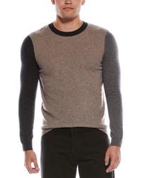Autumn Cashmere - Colorblock Cashmere Crewneck Sweater - Lyst