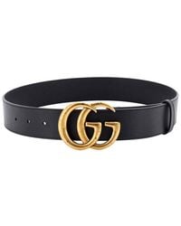 Gucci - GG Marmont Belt Leather Extra Wide (authentic Pre-loved) - Lyst