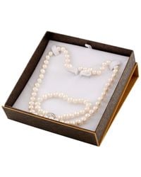 Splendid - Rhodium Plated 7-8mm Freshwater Pearl Set - Lyst
