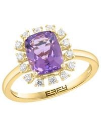 Effy Fine Jewelry - 14K 3.27 Ct. Tw. Diamond & Amethyst Ring - Lyst