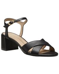 Stuart Weitzman - Dayna Block 50 Leather Sandal - Lyst