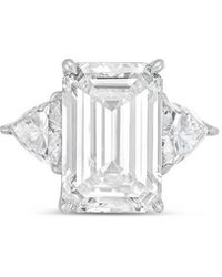 Diana M. Jewels - Diana M. 14K 2.50 Ct. Tw. Lab-Grown Diamond Three-Stone Ring - Lyst