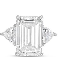 Diana M. Jewels - Diana M. 14K 2.50 Ct. Tw. Lab-Grown Diamond Three-Stone Ring - Lyst