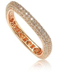 Suzy Levian CZ Jewelry - Suzy Levian Silver Cz Stackable Ring - Lyst