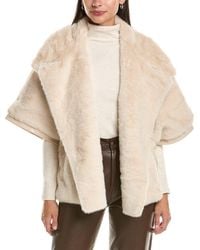 La Fiorentina - Faux Fur Jacket - Lyst