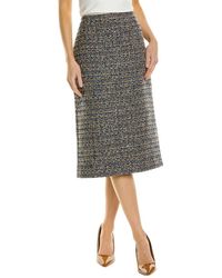 St. John - Tweed Pencil Skirt - Lyst