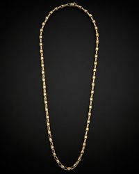 Italian Gold - 14k Bullet Link Necklace - Lyst