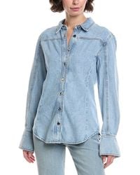 FRAME - Frame The Curved Denim Jacket - Lyst