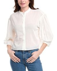 FRAME - Modern Puff Sleeve Top - Lyst