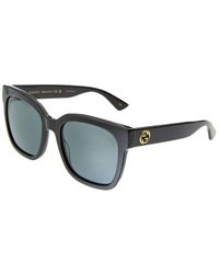 Gucci - GG0034SN Sunglasses Black / Grey - Lyst