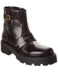 Dior - D-Quest Leather Boot - Lyst