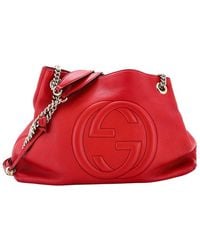 Gucci - Leather Soho Chain Strap Shoulder Bag Medium (Authentic Pre-Loved) - Lyst