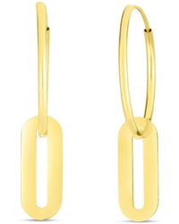 Italian Gold - 14k Dangle Earrings - Lyst