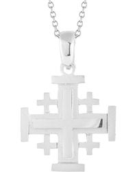 Reiss - 14k Cross Necklace - Lyst