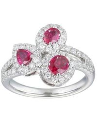 Gregg Ruth - 14K 1.44 Ct. Tw. Diamond & Ruby Ring - Lyst