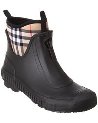 burberry ankle rain boots