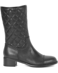 Tiffany & Fred Paris - Quilted Leather Bootie - Lyst