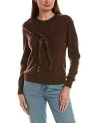 InCashmere - 100% Cashmere Scarf Sweater - Lyst