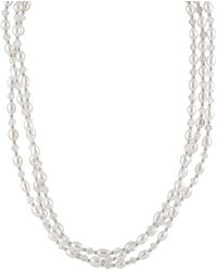 Splendid - Silver 5-6mm Freshwater Pearl 36in Necklace - Lyst