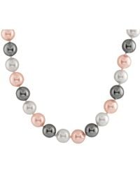 Splendid - Silver 12-13mm Shell Pearl Necklace - Lyst