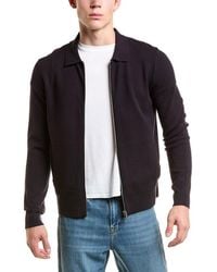 Reiss - Ryan Zip Through Knit Sweater - Lyst